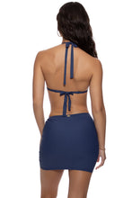 AMERICAN ICON - Waves Triangle Halter Top & Waves Scrunched Up Mini Skirt • Multicolor