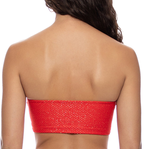 SUNKISS GLOW - Double Luli Ring Bandeau Crop Top