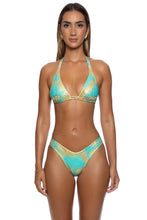 SAVAGE ESSENCE - Triangle Halter Top & Seamless Moderate Bottom • Multicolor