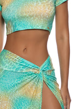 SAVAGE ESSENCE - Crop Top & Twist Front Skirt • Multicolor