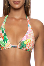 OPULENT EDEN - Triangle Halter Top & Ring Seamless Full Tie Side Bottom • Multicolor