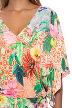 OPULENT EDEN - Cabana V Neck Dress • Multicolor