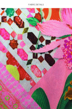 OPULENT EDEN - Cabana V Neck Dress • Multicolor