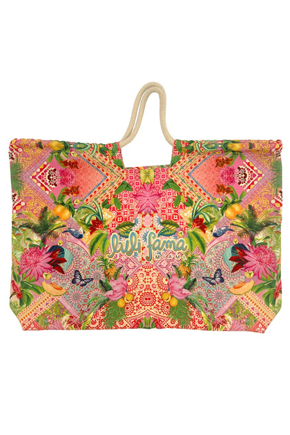 OPULENT EDEN - Canvas Bag  • Multicolor