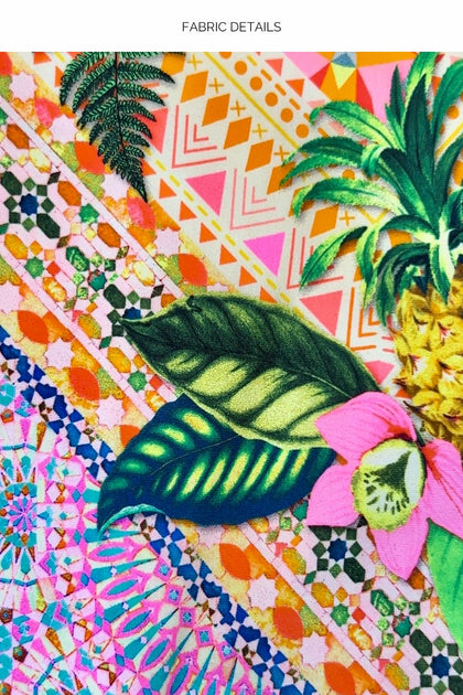 OPULENT EDEN - Halter Ring One Piece • Multicolor