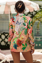 OPULENT EDEN - Blouse & Luxe Stitch High Leg Brazilian Bottom • Multicolor