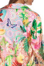 OPULENT EDEN - Blouse & Luxe Stitch High Leg Brazilian Bottom • Multicolor