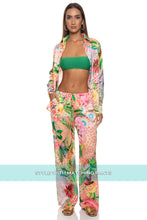 OPULENT EDEN - Blouse & Luxe Stitch High Leg Brazilian Bottom • Multicolor