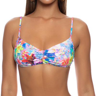 UNDERWATER DREAMING - Ruched Tank Bra Top