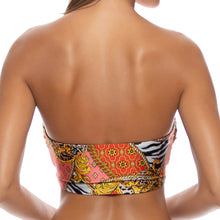 TROPICAL MAJESTY - Double Loop Bandeau Crop Top