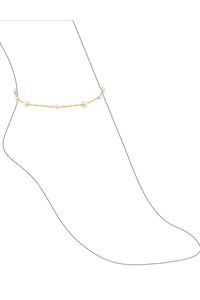 JEWELRY - Kalani Pearl Anklet • Gold