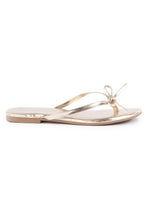 SHOES - Bow Detail Sandal • Gold