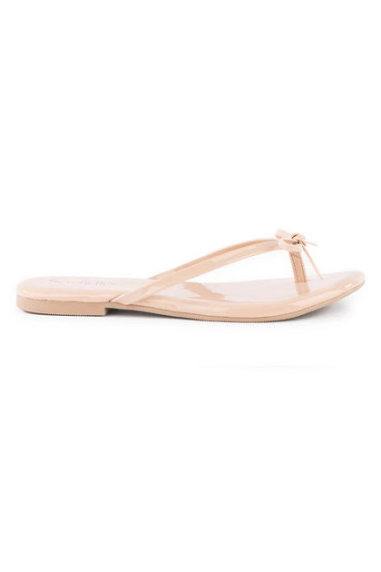 SHOES - Bow Detail Sandal • Beige