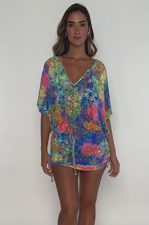 DECO GARDENS - Cabana V Neck Dress