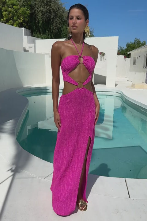 WAVE CHASER - Double Loop Bandeau Long Dress