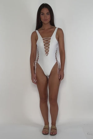 COSITA BUENA - Open Side One Piece Bodysuit-CLS