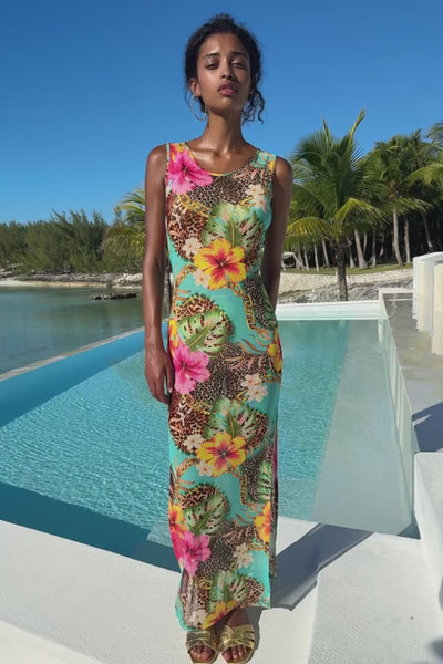 VISIONS OF PARADISE - Maxi Tank Dress