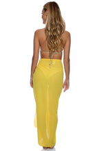 LULI FAMA - Georgette Long Pareo • Yellow
