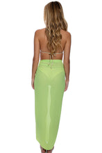 LULI FAMA - Georgette Long Pareo • Neon Lime