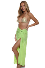 LULI FAMA - Georgette Long Pareo • Neon Lime