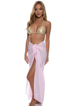 LULI FAMA - Georgette Long Pareo • Baby Pink