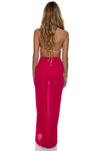 LULI FAMA - Georgette Long Pareo • Fuchsia