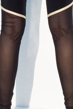 WARRIOR SPIRIT - Fishnet Bomber Jacket & Gold Trimmed Legging • Black Gold