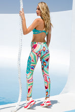 WILD HEART - Crossback Sports Bra & Laced Panel Skinny Legging • Multicolor