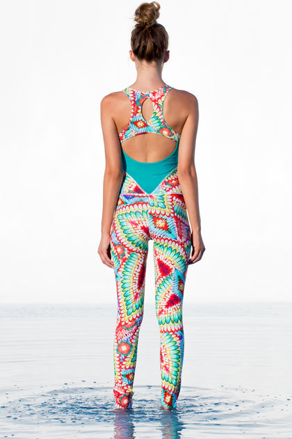 WILD HEART - Racerback Cutout Leotard • Multicolor