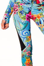 INKED BABE - Fitted Mesh Panel Jacket & Inked Babe Short Pants • Multicolor