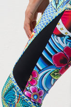 INKED BABE - Mesh Side Racer Back & Inked Babe Short Pants • Multicolor