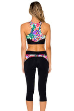 VIVA CUBA - Elastic Band Sports Bra & Cross Waistband Capri • Multicolor