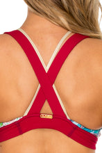 AZUCAR - Gold Crossback Sports Bra & Pintucked Knee Legging • Multicolor