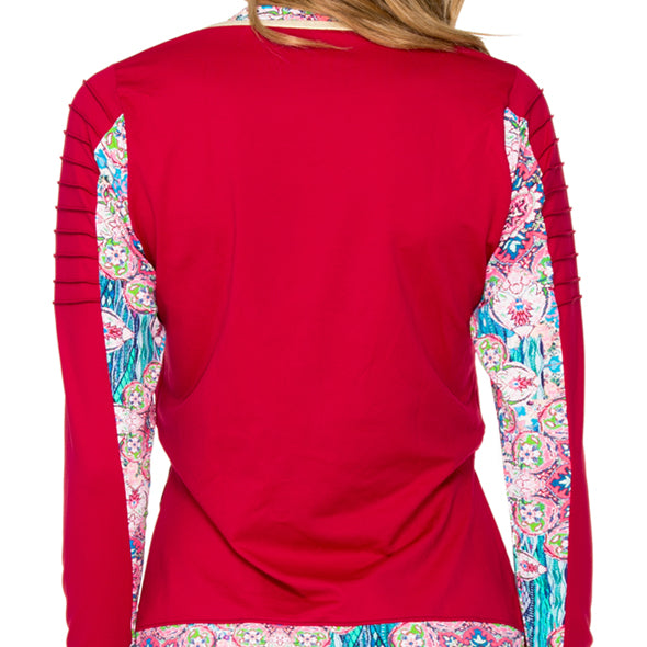 AZUCAR - Pintucked Sleevers Open Side Jacket