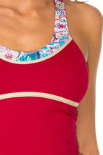 AZUCAR - Inner Top Cross Back Tank Top & Gold Trimmed Legging • Multicolor