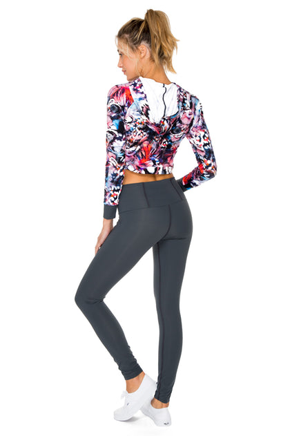 CIENFUEGOS - Grommet Cropped Hoodie Jacket & Grommet Center Legging • Multicolor