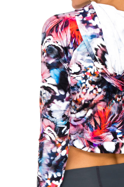 CIENFUEGOS - Grommet Cropped Hoodie Jacket & Grommet Center Legging • Multicolor