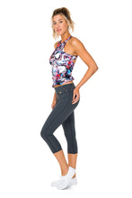 CIENFUEGOS - Tank Top & Grommet Side Capri Legging • Multicolor