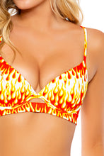 FLAME OF LOVE - Underwire Top & High Leg Bottom • White