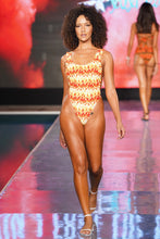 FLAME OF LOVE - Tank Open Sides Thong One Piece Bodysuit • White Runway