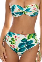FLORAL BABY - Underwire Push Up Bandeau Top & High Waist Bottom • Multicolor