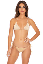 DOTTED DELIGHT - Triangle Top & Wavy Ruched Back Tie Side Bottom • Ruby Red Campaign