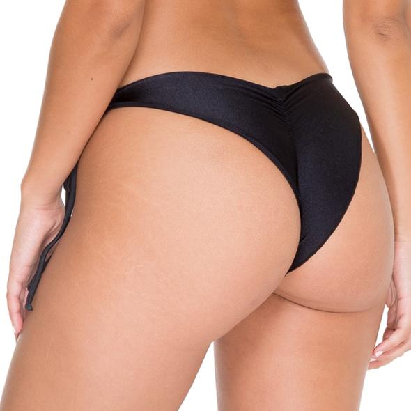 COSITA BUENA - Wavy Ruched Back Brazilian Tie Side Bottom-WAC