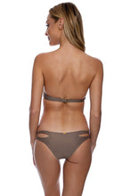 COSITA BUENA - Underwire Push Up Bandeau Top & Reversible Zig Zag Open Side Moderate Bottom • Sandy Toes