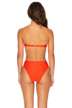 COSITA BUENA - Underwire Push Up Bandeau Top & High Leg Banded Waist Bottom • Sangrita