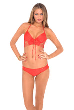 COSITA BUENA - Underwire Corset & Full Ruched Back Bottom • Luli Red