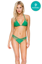 COSITA BUENA - Zig Zag Knotted Cut Out Triangle Top & Strappy Brazilian Ruched Back Bottom • Palma