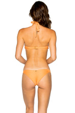 COSITA BUENA - Fama Multi Way Underwire Bandeau & Strappy Brazilian Ruched Back Bottom • Melon