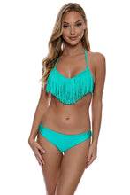 COSITA BUENA - Fringe Scoop Halter Top & Seamless Thong Bottom • Sexy Siren