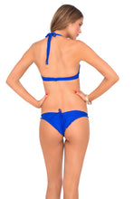 COSITA BUENA - Seamless Plunge Underwire Push Up Top & Drawstring Back Scrunch Bottom • Electric Blue